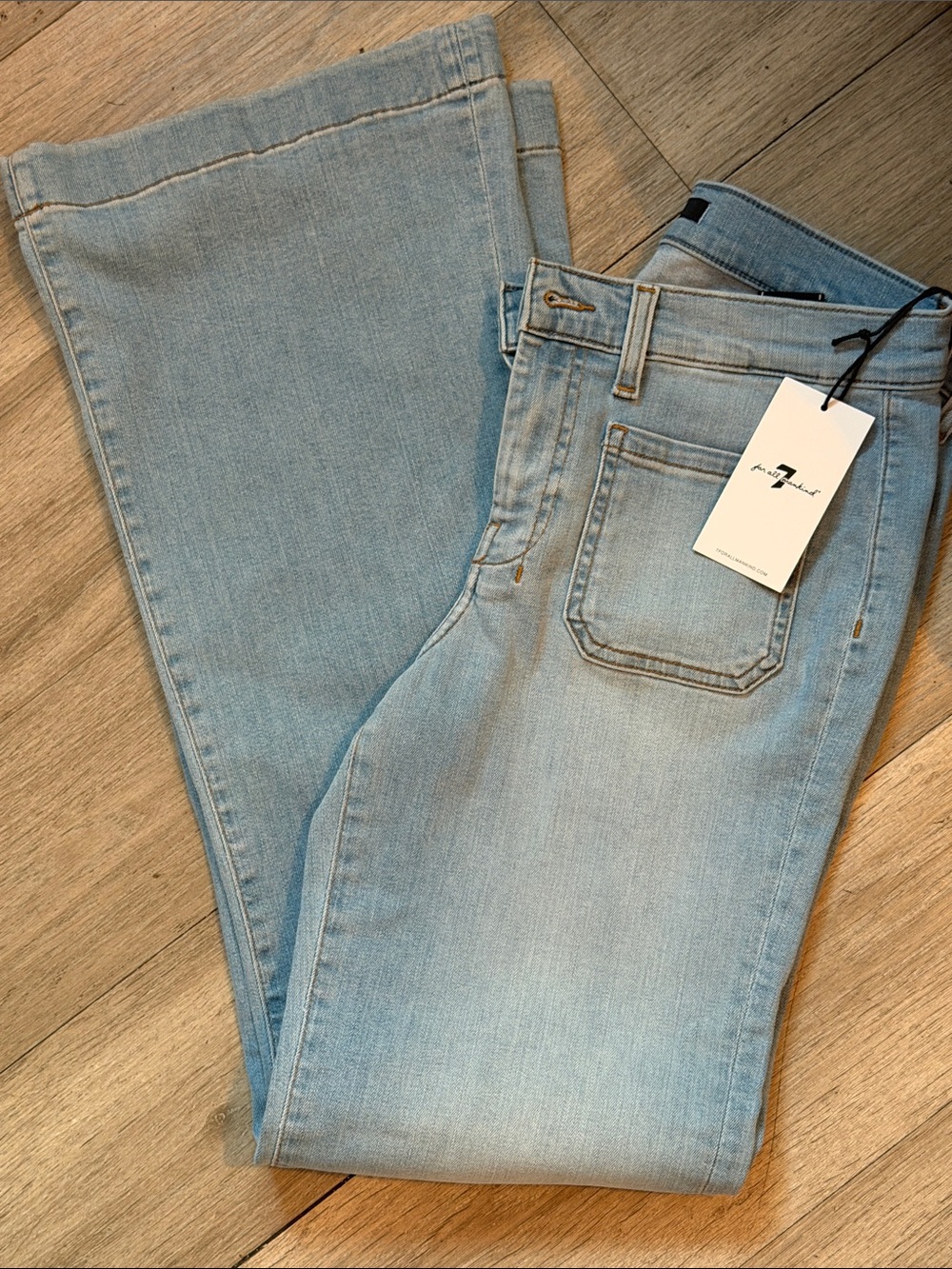 7 For All Mankind Light Blue Women's Jeans